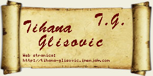 Tihana Glišović vizit kartica